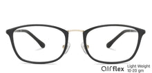 Load image into Gallery viewer, Black Rectangle Full Rim Wide Unisex Eyeglasses by Lenskart Air-143096
