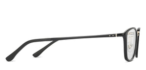 Black Rectangle Full Rim Wide Unisex Eyeglasses by Lenskart Air-143096