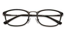 Load image into Gallery viewer, Black Rectangle Full Rim Unisex Eyeglasses by Lenskart Air Computer Glasses-147786