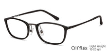 Load image into Gallery viewer, Black Rectangle Full Rim Unisex Eyeglasses by Lenskart Air LA-143099