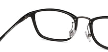 Load image into Gallery viewer, Black Rectangle Full Rim Unisex Eyeglasses by Lenskart Air LA-143099