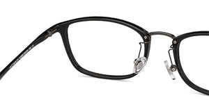 Black Rectangle Full Rim Unisex Eyeglasses by Lenskart Air LA-143099