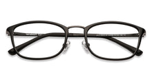 Load image into Gallery viewer, Black Rectangle Full Rim Unisex Eyeglasses by Lenskart Air LA-143099