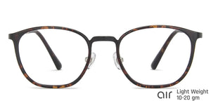 Brown Rectangle Full Rim Unisex Eyeglasses by Lenskart Air Computer Glasses-147785