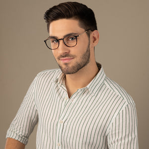 Brown Rectangle Full Rim Unisex Eyeglasses by Lenskart Air LA-143100