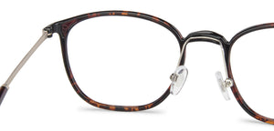 Brown Rectangle Full Rim Unisex Eyeglasses by Lenskart Air LA-143100