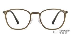 Green Rectangle Full Rim Unisex Eyeglasses by Lenskart Air-143102