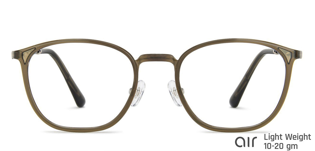 Green Rectangle Full Rim Unisex Eyeglasses by Lenskart Air-143102