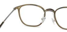 Load image into Gallery viewer, Green Rectangle Full Rim Unisex Eyeglasses by Lenskart Air-143102