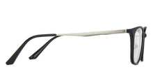 Load image into Gallery viewer, Black Rectangle Full Rim Wide Unisex Eyeglasses by Lenskart Air LA-143104