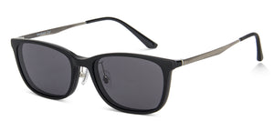 Black Rectangle Full Rim Wide Unisex Eyeglasses by Lenskart Air LA-143104
