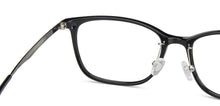 Load image into Gallery viewer, Black Rectangle Full Rim Wide Unisex Eyeglasses by Lenskart Air LA-143104