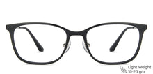 Load image into Gallery viewer, Black Rectangle Full Rim Wide Unisex Eyeglasses by Lenskart Air LA-143104