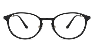 Black Round Full Rim Wide Unisex Eyeglasses by Lenskart Air LA-143107