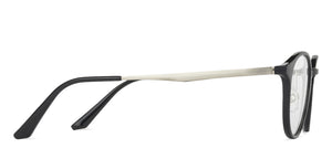 Black Round Full Rim Wide Unisex Eyeglasses by Lenskart Air LA-143107