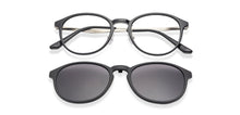 Load image into Gallery viewer, Black Round Full Rim Wide Unisex Eyeglasses by Lenskart Air LA-143107
