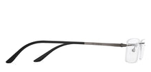 Load image into Gallery viewer, Grey Rectangle Rimless Extra Narrow Unisex Eyeglasses by Lenskart Air-146270