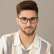 Load image into Gallery viewer, Black Wayfarer Full Rim Unisex Eyeglasses by Lenskart Air-146281