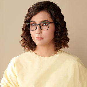 Black Wayfarer Full Rim Unisex Eyeglasses by Lenskart Air-146281