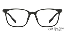 Load image into Gallery viewer, Black Wayfarer Full Rim Unisex Eyeglasses by Lenskart Air-146281
