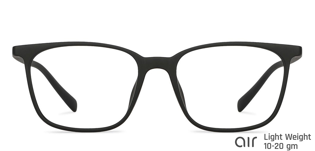 Black Wayfarer Full Rim Unisex Eyeglasses by Lenskart Air-146281