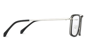 Black Rectangle Full Rim Unisex Eyeglasses by Lenskart Air-146273