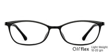 Load image into Gallery viewer, Black Cat Eye Full Rim Medium Unisex Eyeglasses by Lenskart Air-146280
