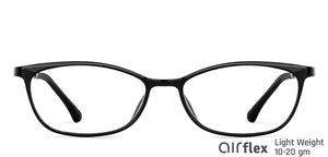 Black Cat Eye Full Rim Medium Unisex Eyeglasses by Lenskart Air-146280