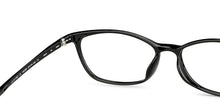 Load image into Gallery viewer, Black Cat Eye Full Rim Medium Unisex Eyeglasses by Lenskart Air-146280