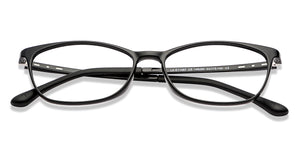 Black Cat Eye Full Rim Medium Unisex Eyeglasses by Lenskart Air-146280