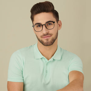 Black Wayfarer Full Rim Unisex Eyeglasses by Lenskart Air-146284