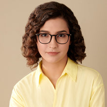 Load image into Gallery viewer, Black Wayfarer Full Rim Unisex Eyeglasses by Lenskart Air-146284