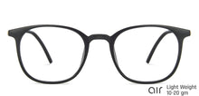 Load image into Gallery viewer, Black Wayfarer Full Rim Unisex Eyeglasses by Lenskart Air-146284