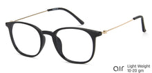 Load image into Gallery viewer, Black Wayfarer Full Rim Unisex Eyeglasses by Lenskart Air-146284