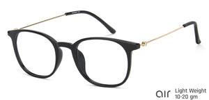 Black Wayfarer Full Rim Unisex Eyeglasses by Lenskart Air-146284