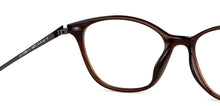 Load image into Gallery viewer, Brown Cat Eye Full Rim Medium Women Eyeglasses by Lenskart Air-146272