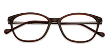 Load image into Gallery viewer, Brown Cat Eye Full Rim Medium Women Eyeglasses by Lenskart Air-146272