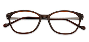 Brown Cat Eye Full Rim Medium Women Eyeglasses by Lenskart Air-146272