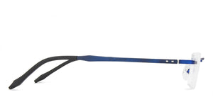 Blue Rectangle Rimless Unisex Eyeglasses by Lenskart Air Online-140246
