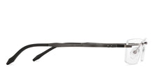 Load image into Gallery viewer, Gunmetal Rectangle Rimless Unisex Eyeglasses by Lenskart Air Computer Glasses-147862