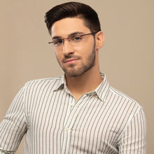 Load image into Gallery viewer, Brown Rectangle Rimless Unisex Eyeglasses by Lenskart Air Computer Glasses-147861