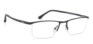 Black Rectangle Half Rim Unisex Eyeglasses by Lenskart Air Online-140266