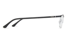 Load image into Gallery viewer, Black Rectangle Half Rim Unisex Eyeglasses by Lenskart Air Online-140266