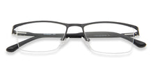 Load image into Gallery viewer, Black Rectangle Half Rim Unisex Eyeglasses by Lenskart Air Online-140266