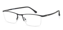 Load image into Gallery viewer, Black Rectangle Half Rim Unisex Eyeglasses by Lenskart Air Online-140266