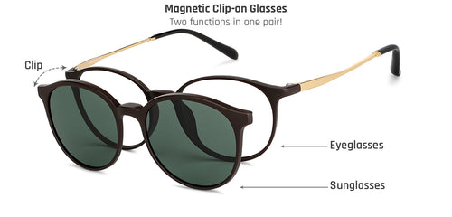 Brown Round Full Rim Unisex Eyeglasses by Lenskart Air-140279