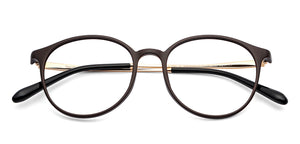 Brown Round Full Rim Unisex Eyeglasses by Lenskart Air-140279