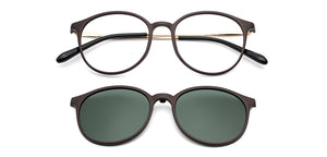 Brown Round Full Rim Unisex Eyeglasses by Lenskart Air-140279
