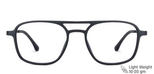 Black Square Full Rim Unisex Eyeglasses by Lenskart Air Computer Glasses-146728