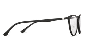 Black Cat Eye Full Rim Wide Women Eyeglasses by Lenskart Air LA-140286